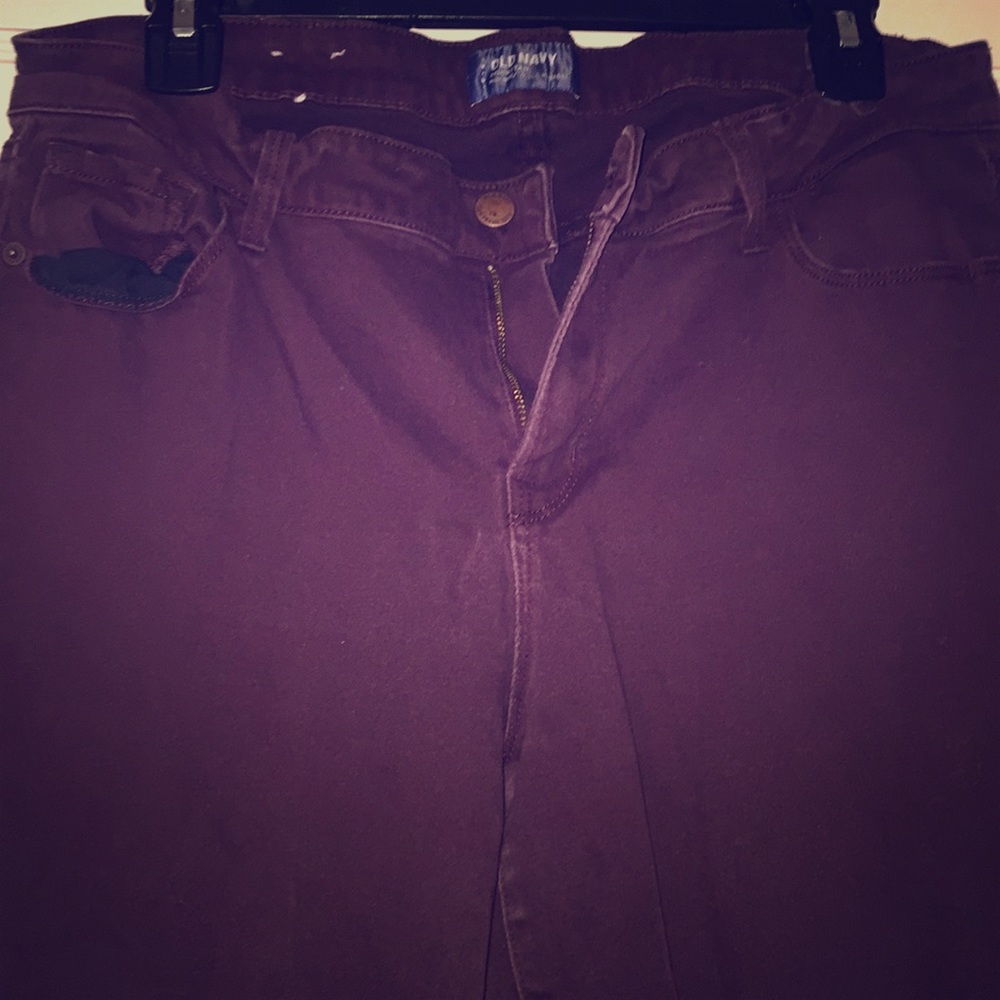 Maroon/ Purple rockstar jeans